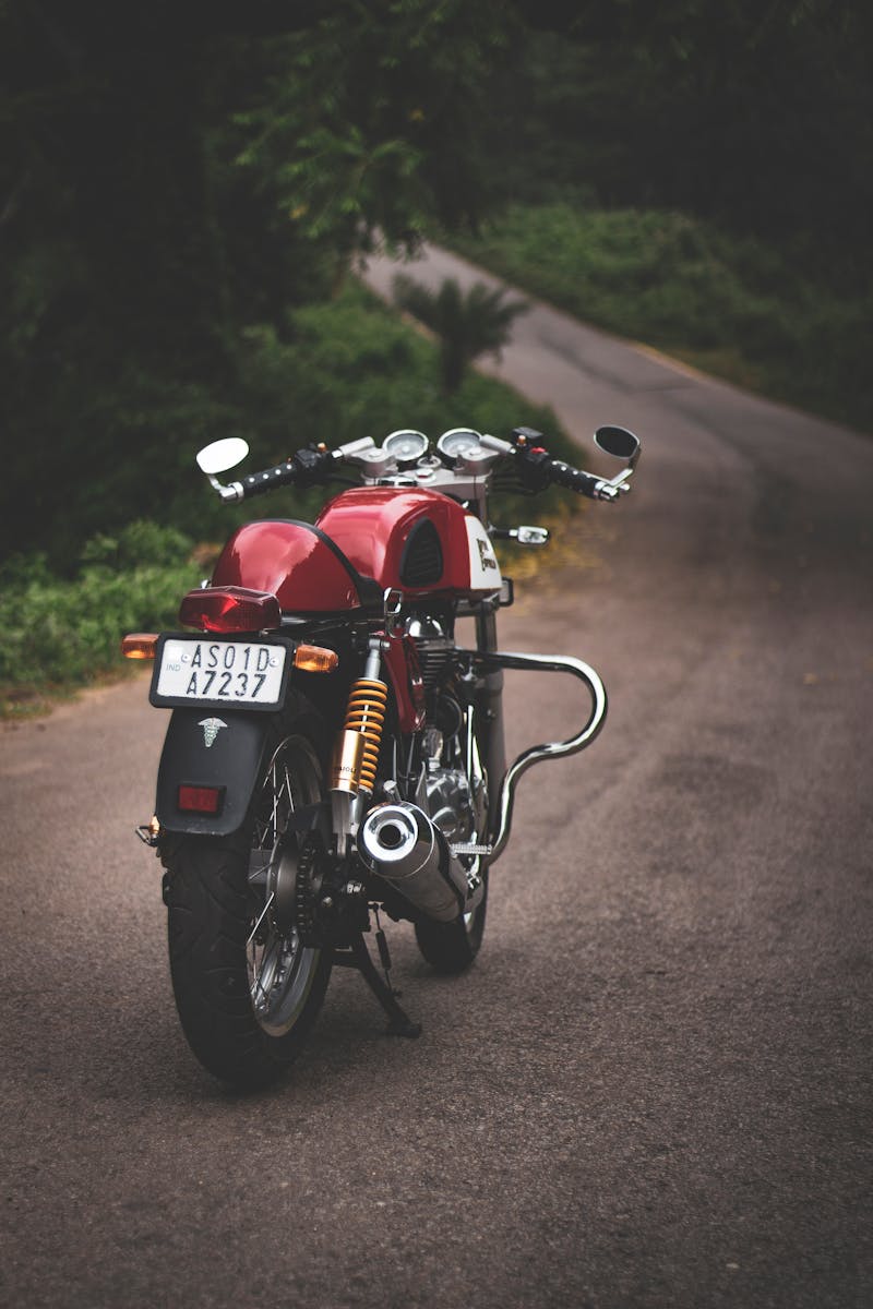 Photo Of Motorcycle Parked On Road